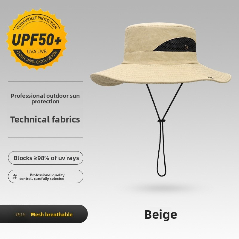 Men's Sun Protection Bucket Hat Breathable Quick-drying Outdoor_voghion.com