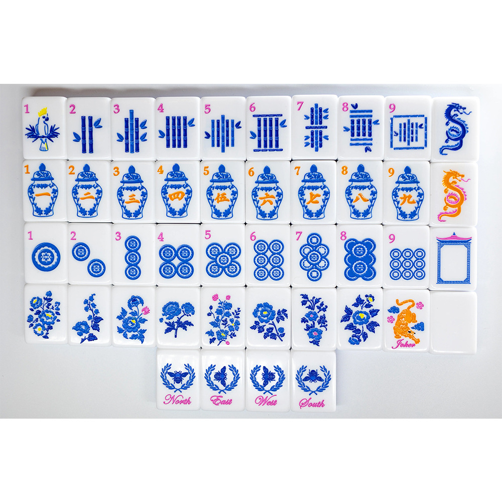 NEW! Vibrant Layered Mahjong Tiles – Full American Set 160Tiles