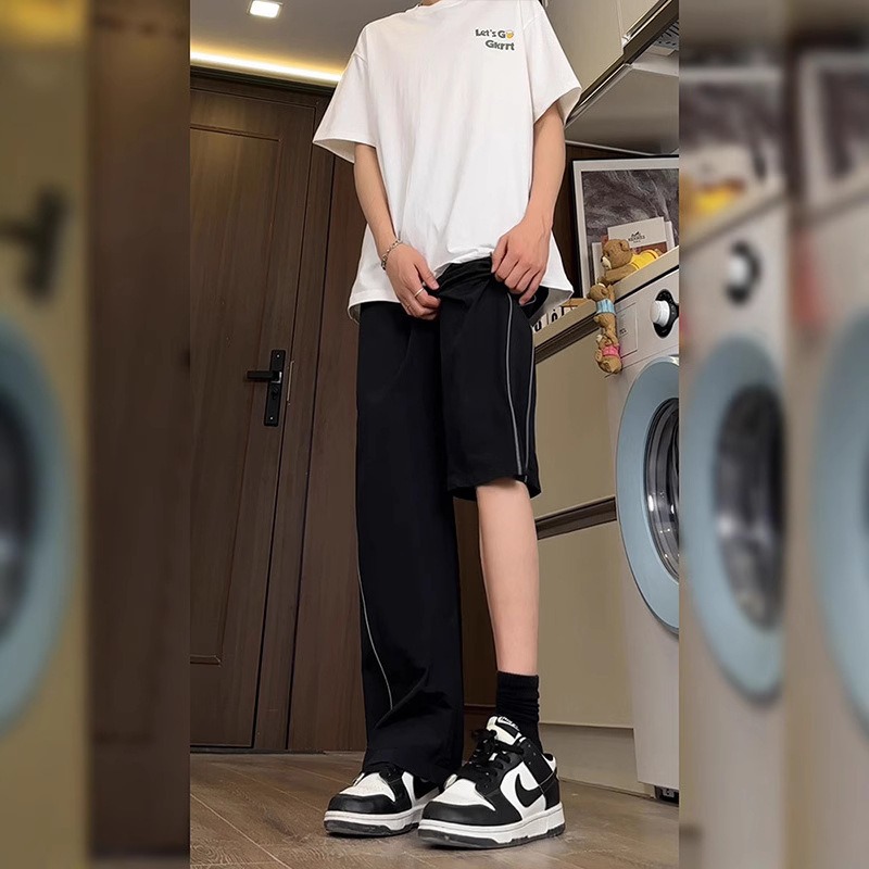 American Casual Pants Men's Spring 2026 New Trendy Brand Vibe Senior Sense Loose Straight Youth Sports Pants_viptrois.com