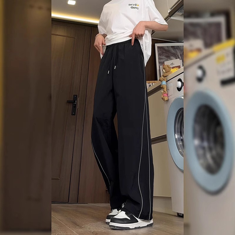 American Casual Pants Men's Spring 2026 New Trendy Brand Vibe Senior Sense Loose Straight Youth Sports Pants_viptrois.com