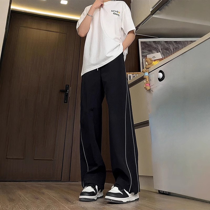 American Casual Pants Men's Spring 2026 New Trendy Brand Vibe Senior Sense Loose Straight Youth Sports Pants_viptrois.com