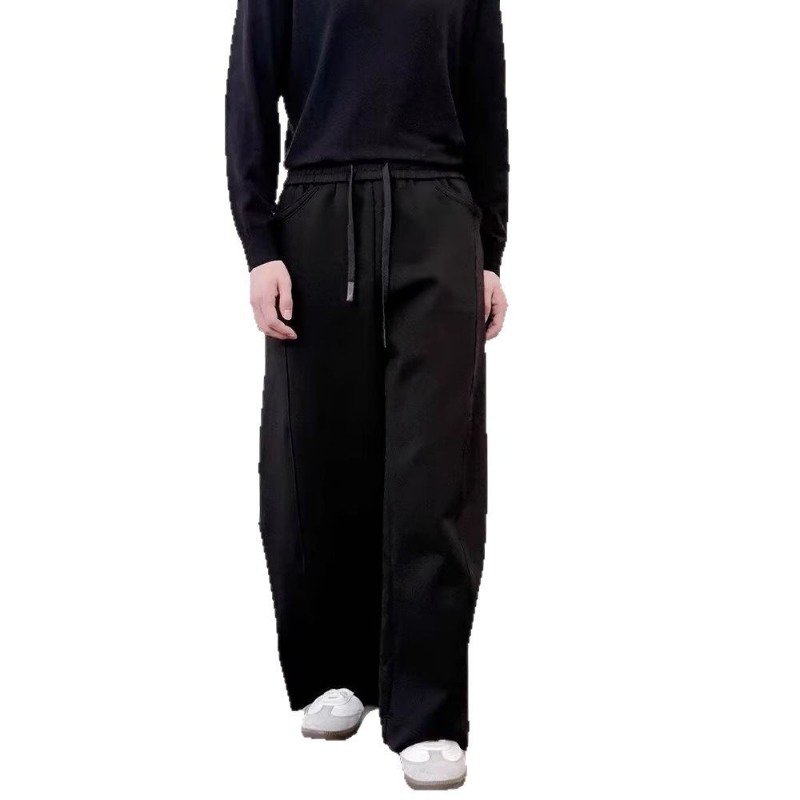 Heavy Retro Old Money Wind Scimitar Sweatpants Men's And Women's Spring American Trendy Loose And Versatile Casual Pants High Street Mopping Pants_viptrois.com