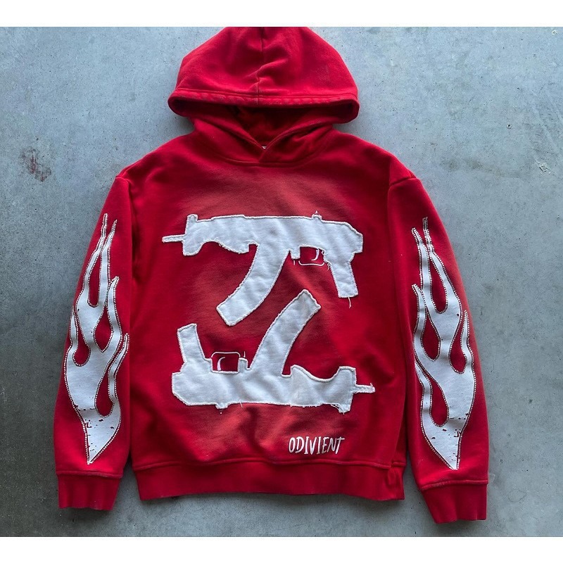 Sweat à capuche imprimé 3d style européen pull homme ample_voghion.com