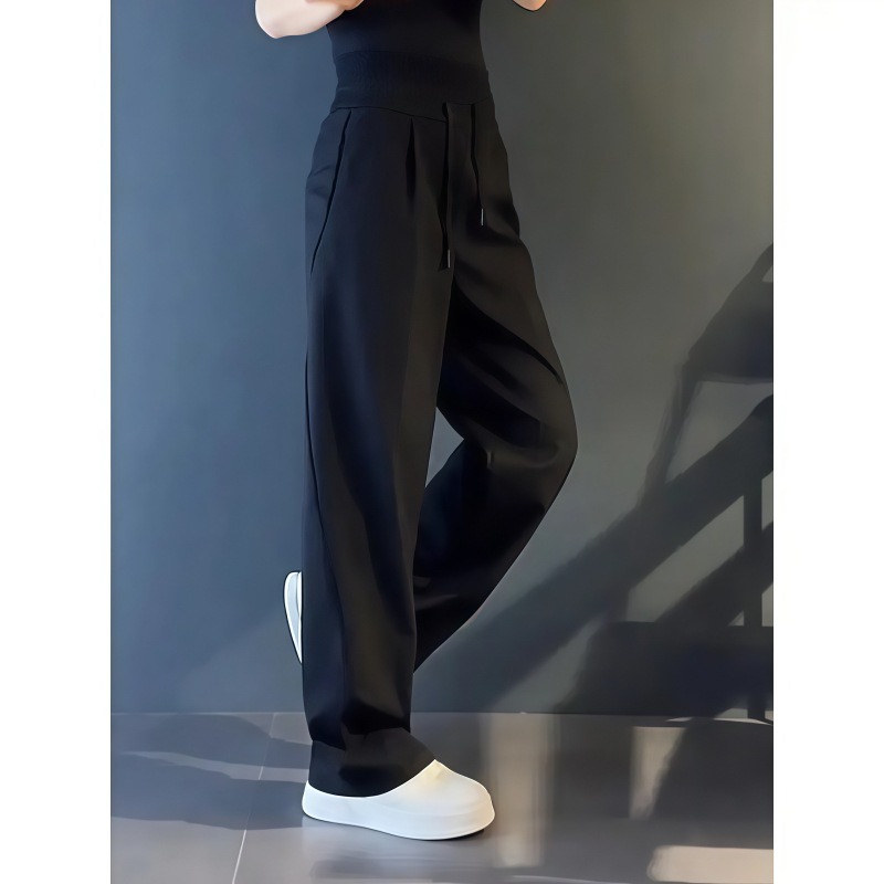 Pantaloni casual larghi da uomo - stile elegante e versatile_voghion.com