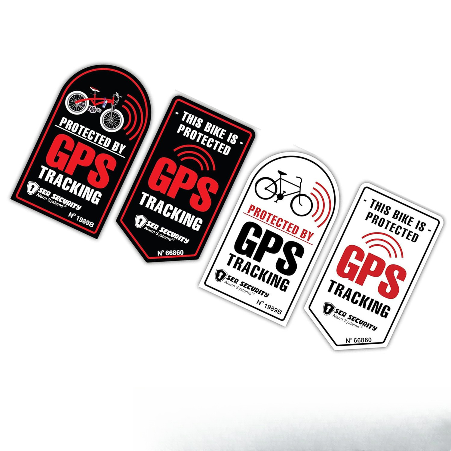 Warning GPS Bike Tracking Stickers, Vinyl Stickers For Cars_voghion.com