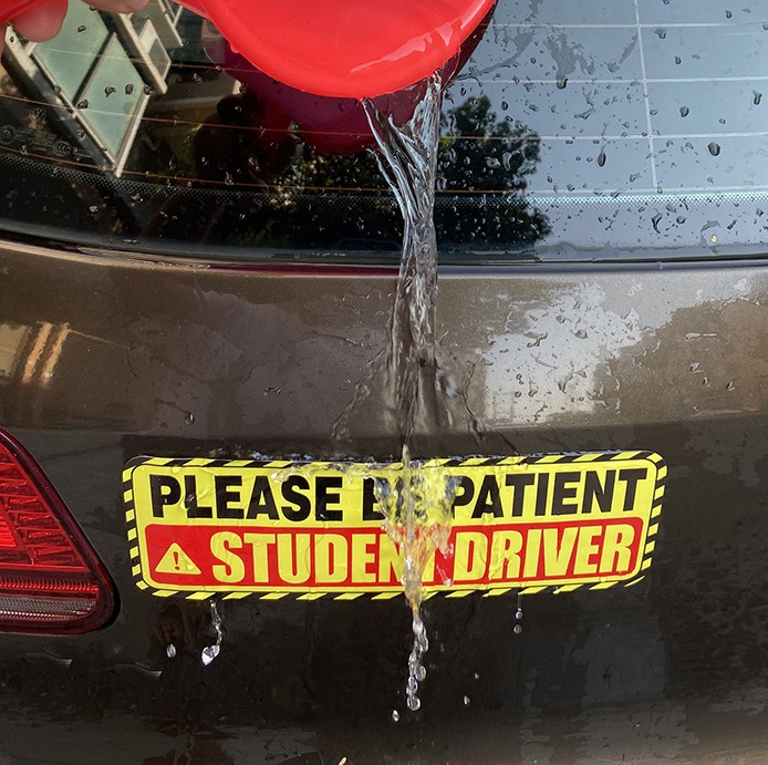 Autoaufkleber für Fahrschüler, Fahranfänger, Fahranfänger, NEUER FAHRER, wasserfester Aufkleber_voghion.com