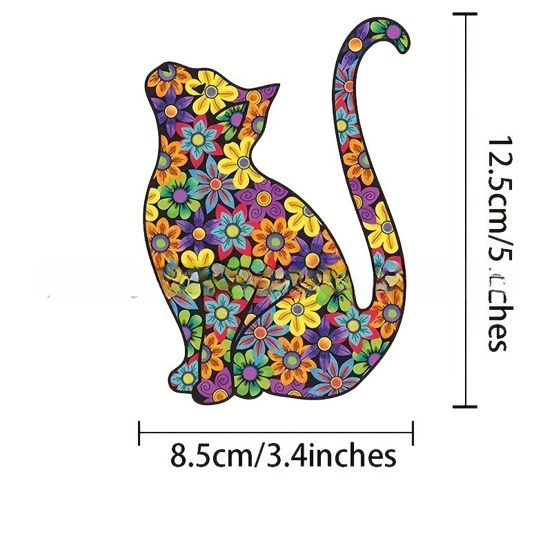 Popular Personalized Painted Cat Pattern Car Sticker Motorcycle Decoration Modified Sticker Reflective Waterproof Car Sticker_voghion.com
