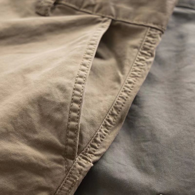 Pantalon de travail coréen pour homme, coupe droite et ample, style décontracté, idéal pour l'été et les travaux de longue durée._voghion.com
