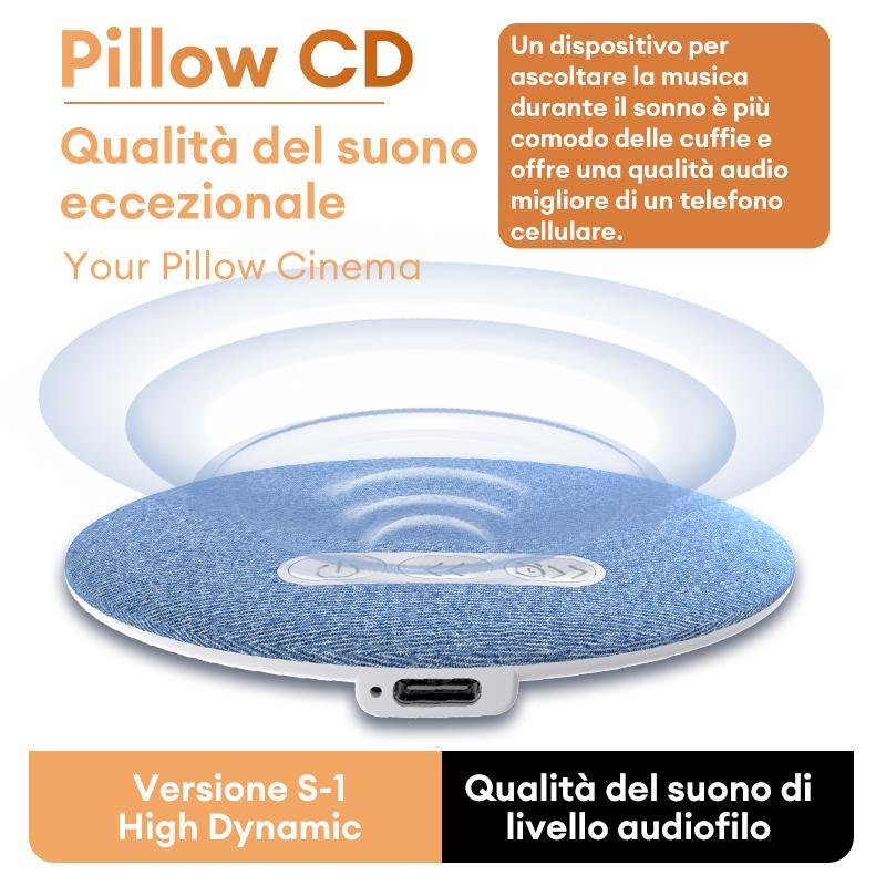 Portable Pillow Sound Disc: Revolutionary Sleep Innovation, Ultra-Thin, 48-Hour Battery Life, Auto-Off Timer, Hi-Fi Sound, Ready For Any Situation_voghion.com