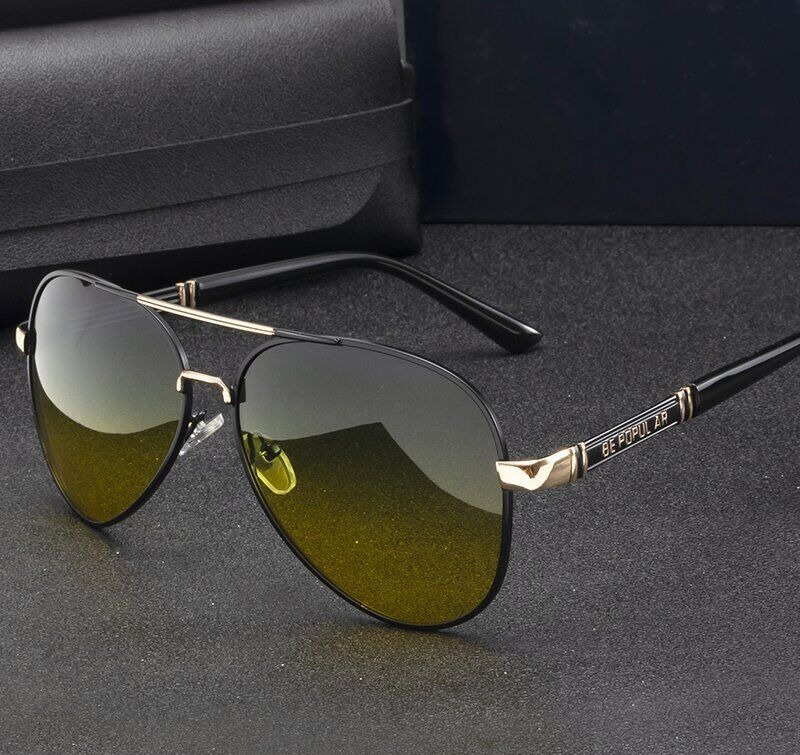 Upgrade The New Day And Night Color-changing Sunglasses For Men's Driving, Driver Glasses, Polarizing Glasses, Sunglasses, Fishing Glasses._voghion.com