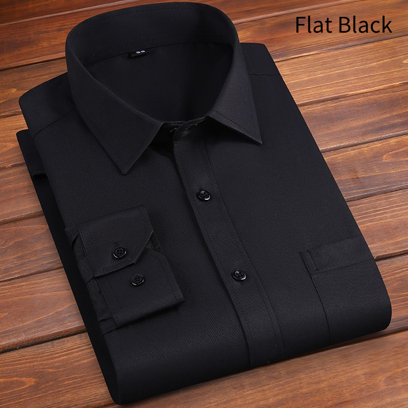 Camicia bianca uomo maniche lunghe cotone stile business casual_voghion.com