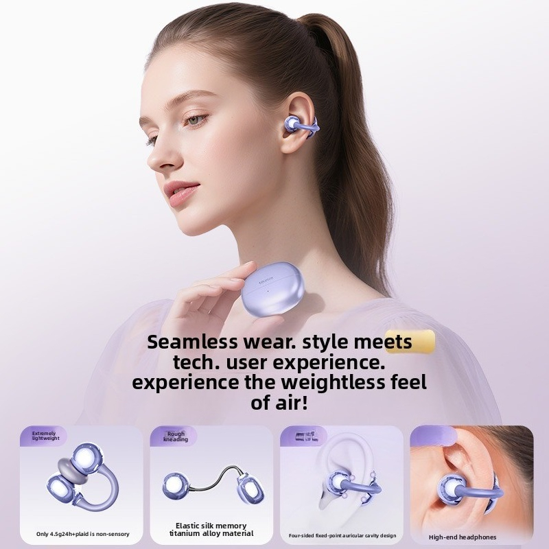 Auricolari bluetooth clip a orecchio con riduzione del rumore_voghion.com