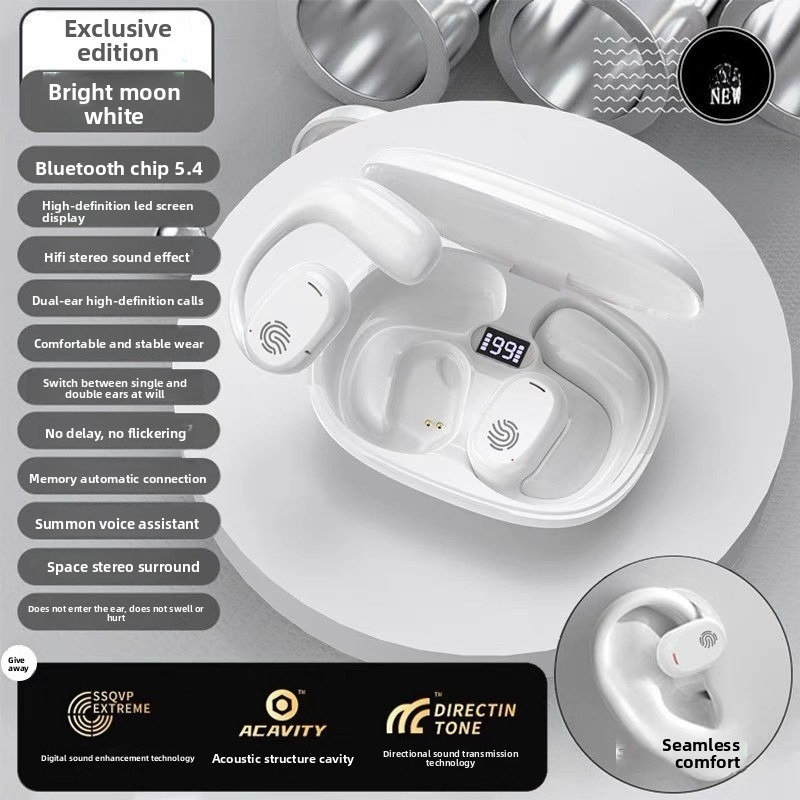 Wireless Ear-hanging Headset Bluetooth Bone Conduction Is Not In The Ear, And Sports Can't Get Rid Of The High-quality Bluetooth Headset Explosion_voghion.com