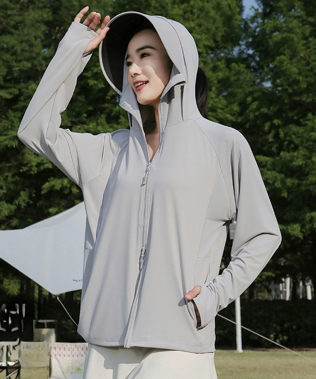 Ice Silk Sunscreen Clothing Women's Sunscreen Clothing 2026 Summer New Outdoor Cool Loose Breathable Versatile Blouse Jacket_ecoleips.com