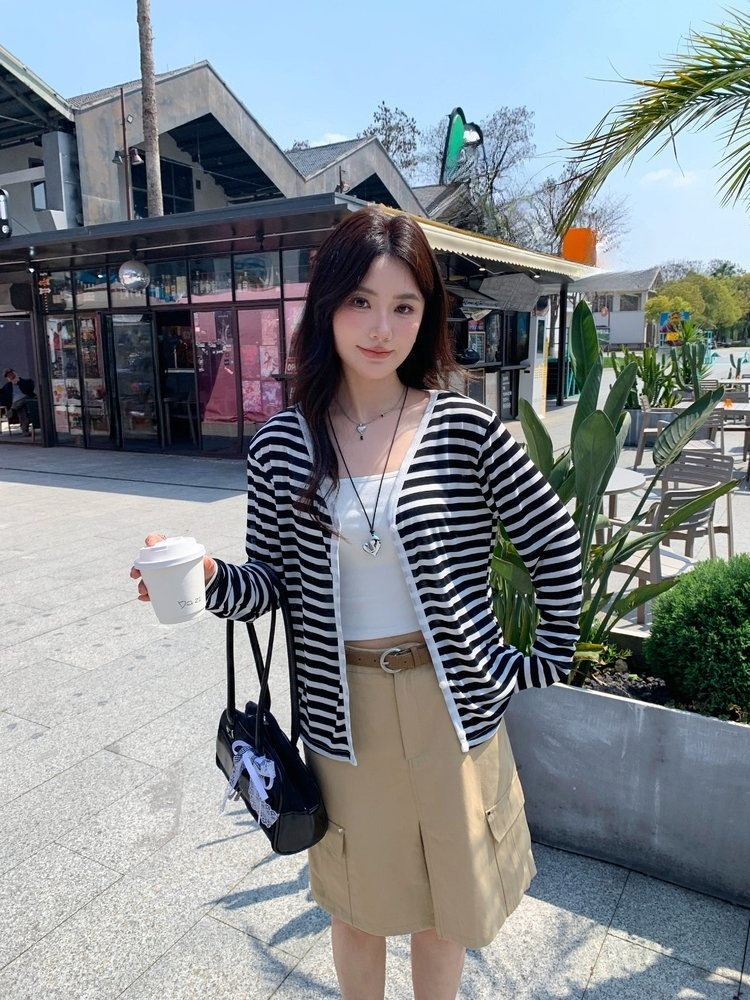 Cardigan Women's 2026 Spring And Summer Sunscreen Jacket Thin Long Sleeve Top_ecoleips.com