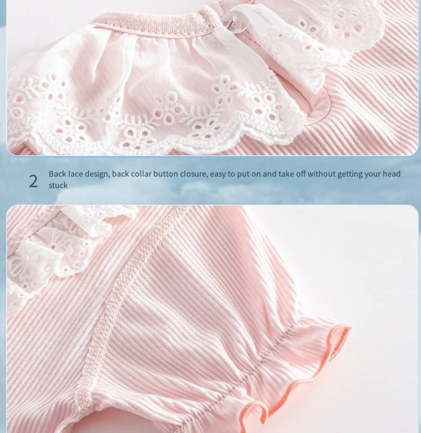 Body de bebé de modal manga corta transpirable verano_voghion.com