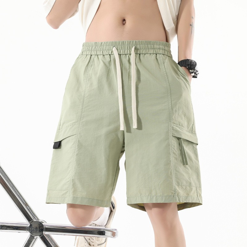 Men's Summer Cooling Tooling Shorts Straight Casual Quick-dry Pants_voghion.com