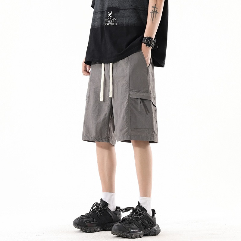 Men's Summer Cooling Tooling Shorts Straight Casual Quick-dry Pants_voghion.com