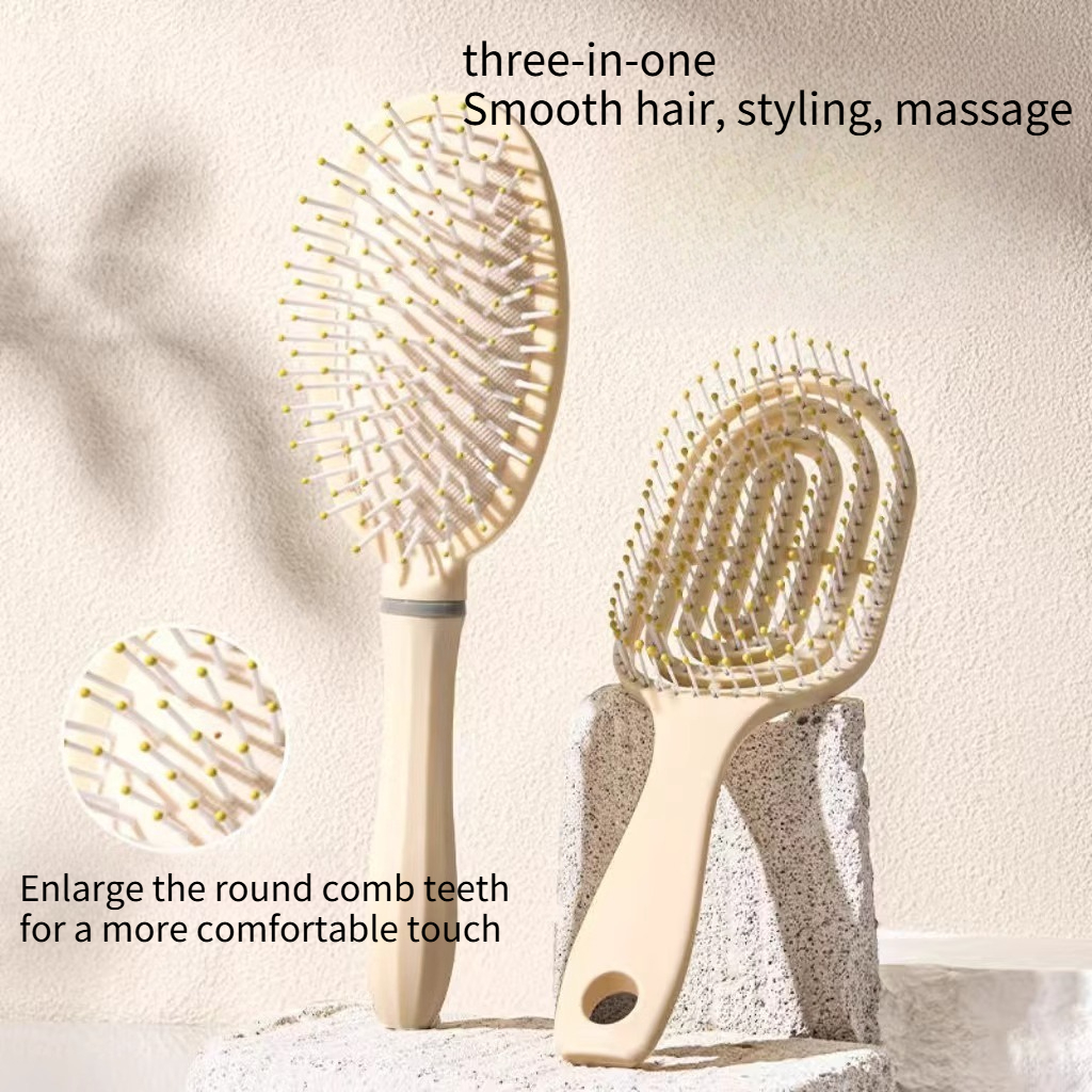 Conjunto de pentes de massagem com almofada de ar para cabelo_voghion.com