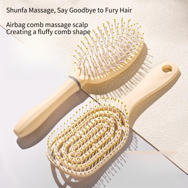 Conjunto de pentes de massagem com almofada de ar para cabelo_voghion.com