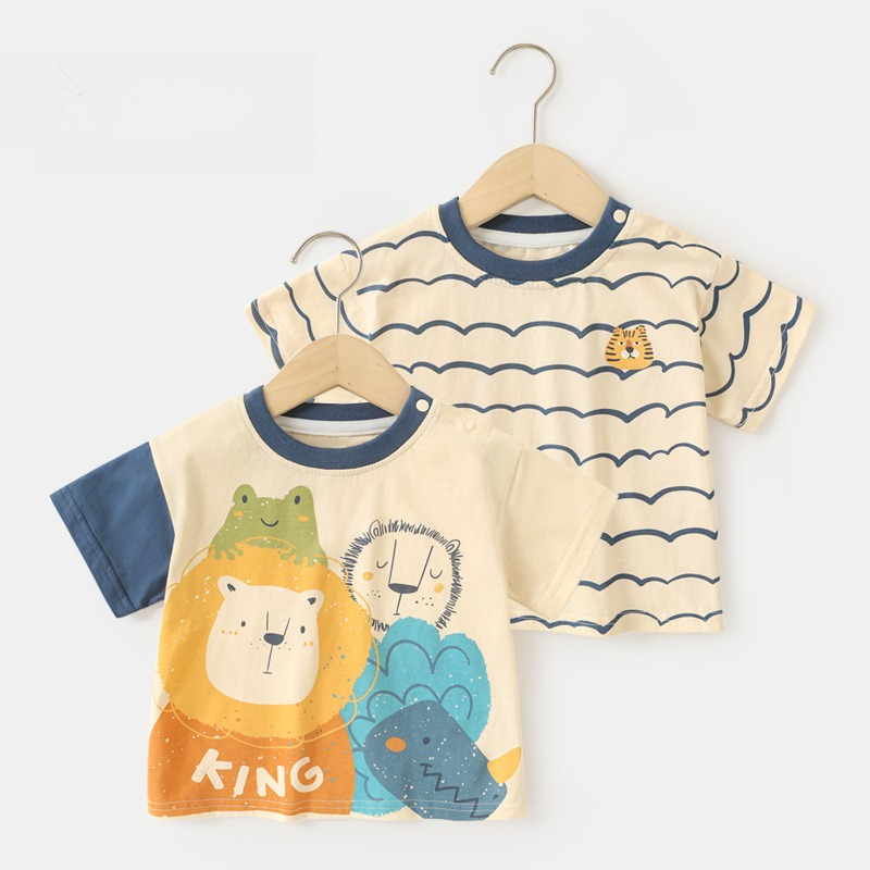 Baby Clothes Cotton Short-sleeved T-shirt Summer Boys Top_voghion.com