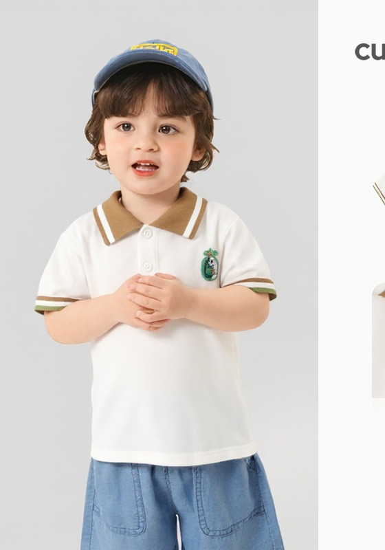 Baby Clothes Casual Short-sleeved T-shirt Summer Clothes Boys Polo Shirt Girls Baby Top_voghion.com