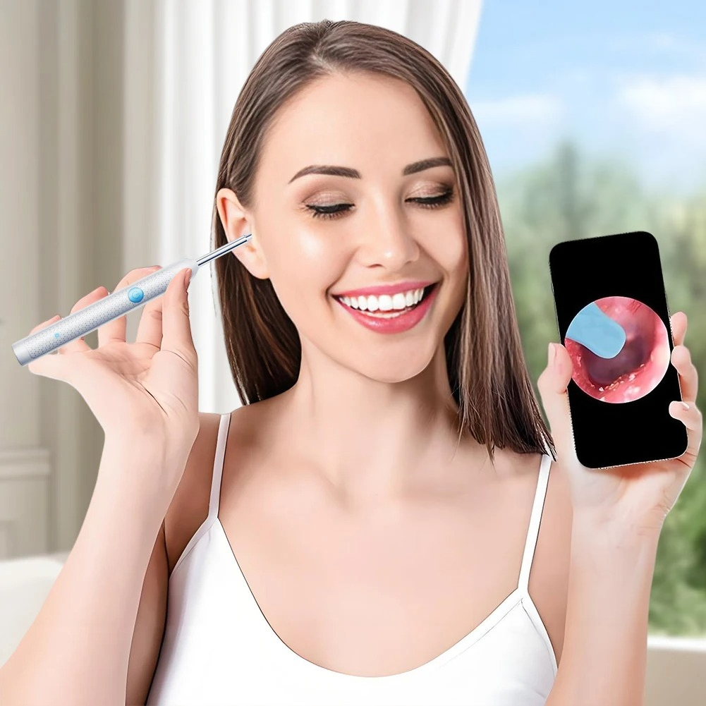 Smart Visual Ear Cleaner With Hd Camera Rechargeable Endoscope_voghion.com