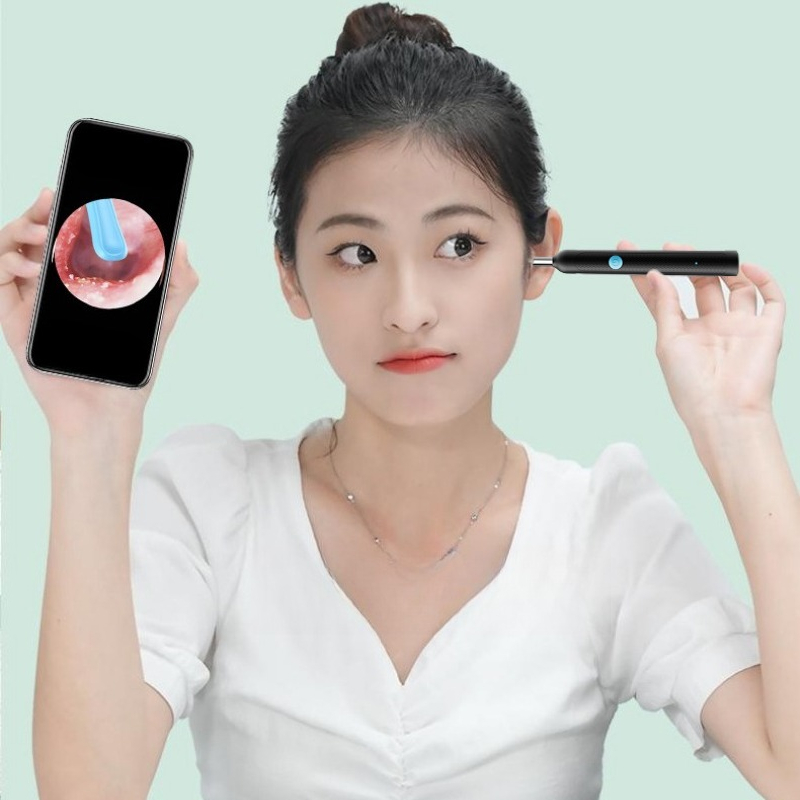 Smart Visual Ear Sticks Otoscope Endoscope Wax Removal Tool Earpick Mini Camera Health Care Ear Cleaner_voghion.com