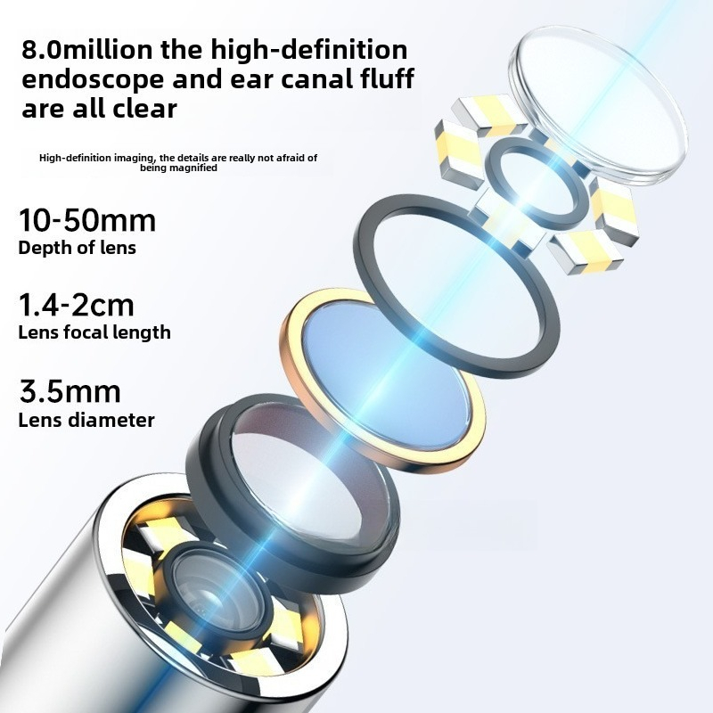 Smart Visual Ear Sticks Otoscope Endoscope Wax Removal Tool Earpick Mini Camera Health Care Ear Cleaner_voghion.com