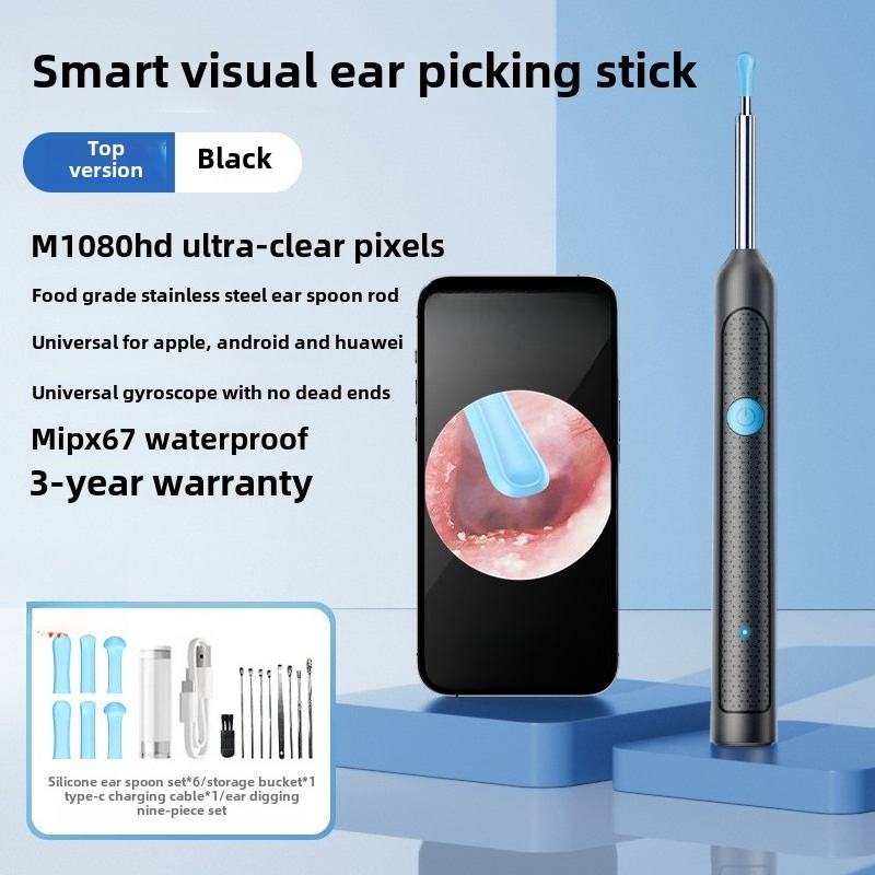 Smart Visual Ear Sticks Otoscope Endoscope Wax Removal Tool Earpick Mini Camera Health Care Ear Cleaner_voghion.com
