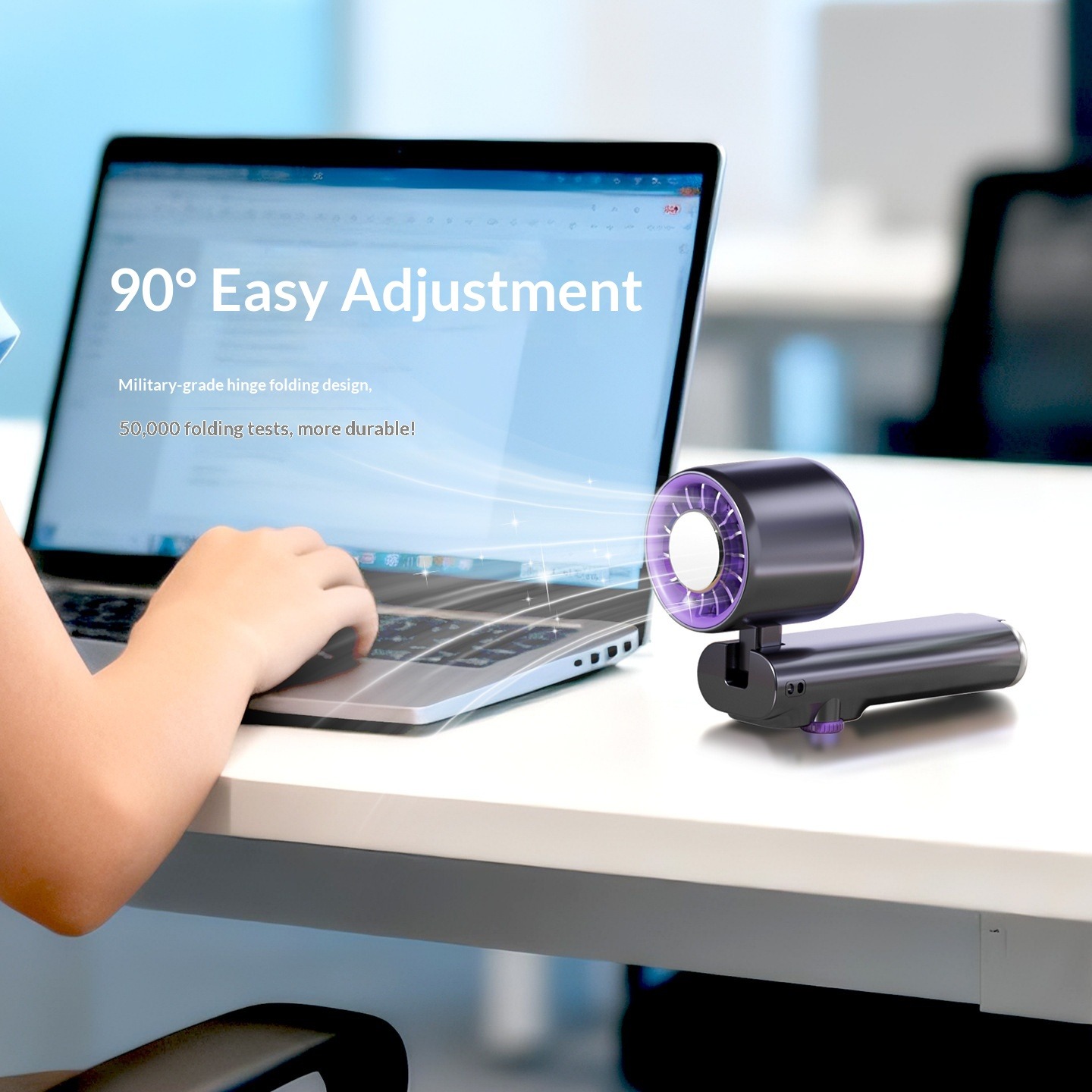 Handheld Turbo Fan With Ice Cooling High Speed Portable Rechargeable Mini Desk Fan For Outdoor Travel Camping_voghion.com