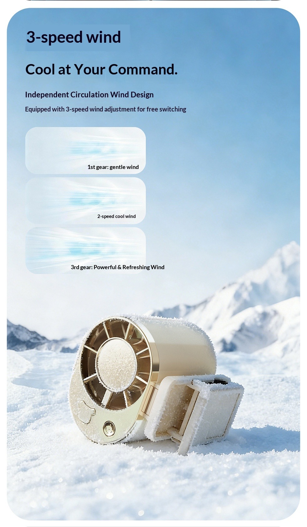 Ventilatore da vita a clip mini usb ricaricabile portatile_voghion.com