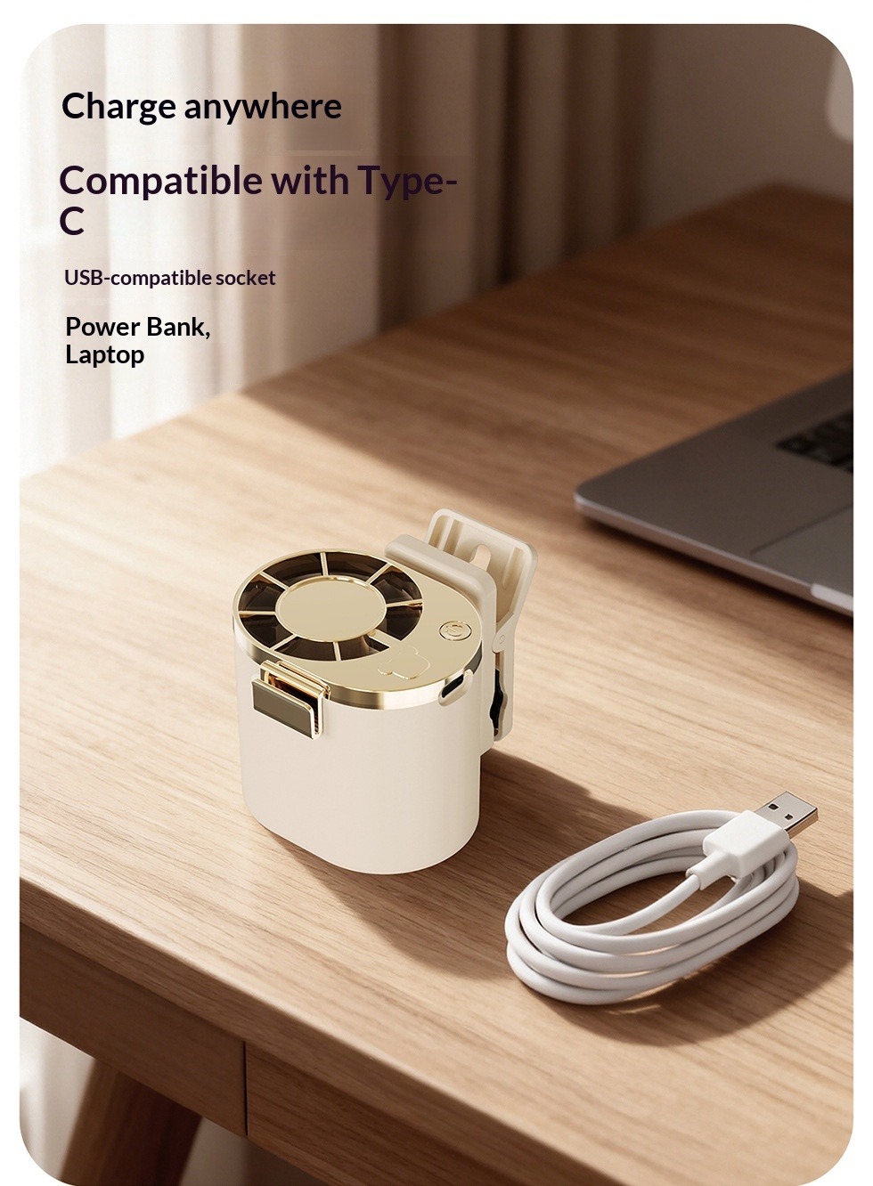 Ventilatore da vita a clip mini usb ricaricabile portatile_voghion.com