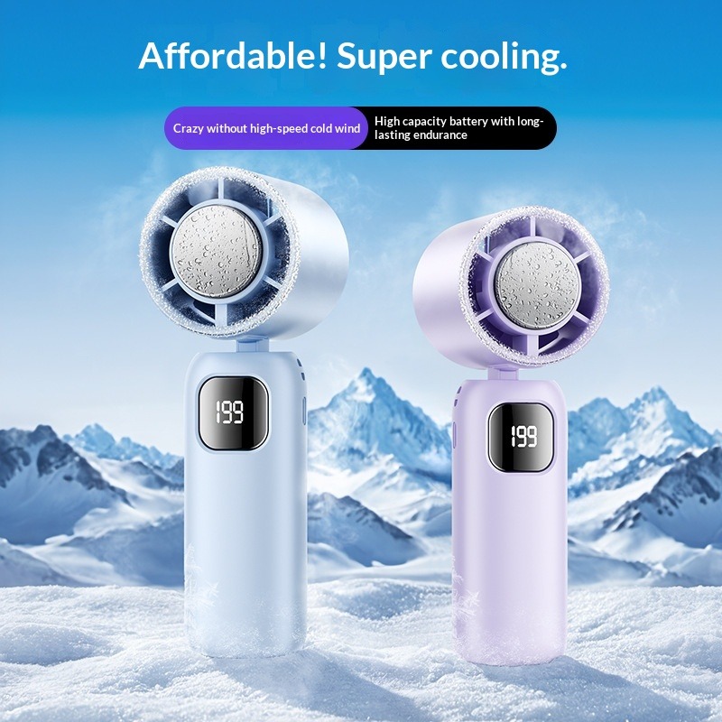 Mini Kipas Sejuk Ventola di raffreddamento a semiconduttore turbo portatile ad alta velocità portatile Kipas Angin Muka Mudah Alih per l'ufficio di viaggio_voghion.com