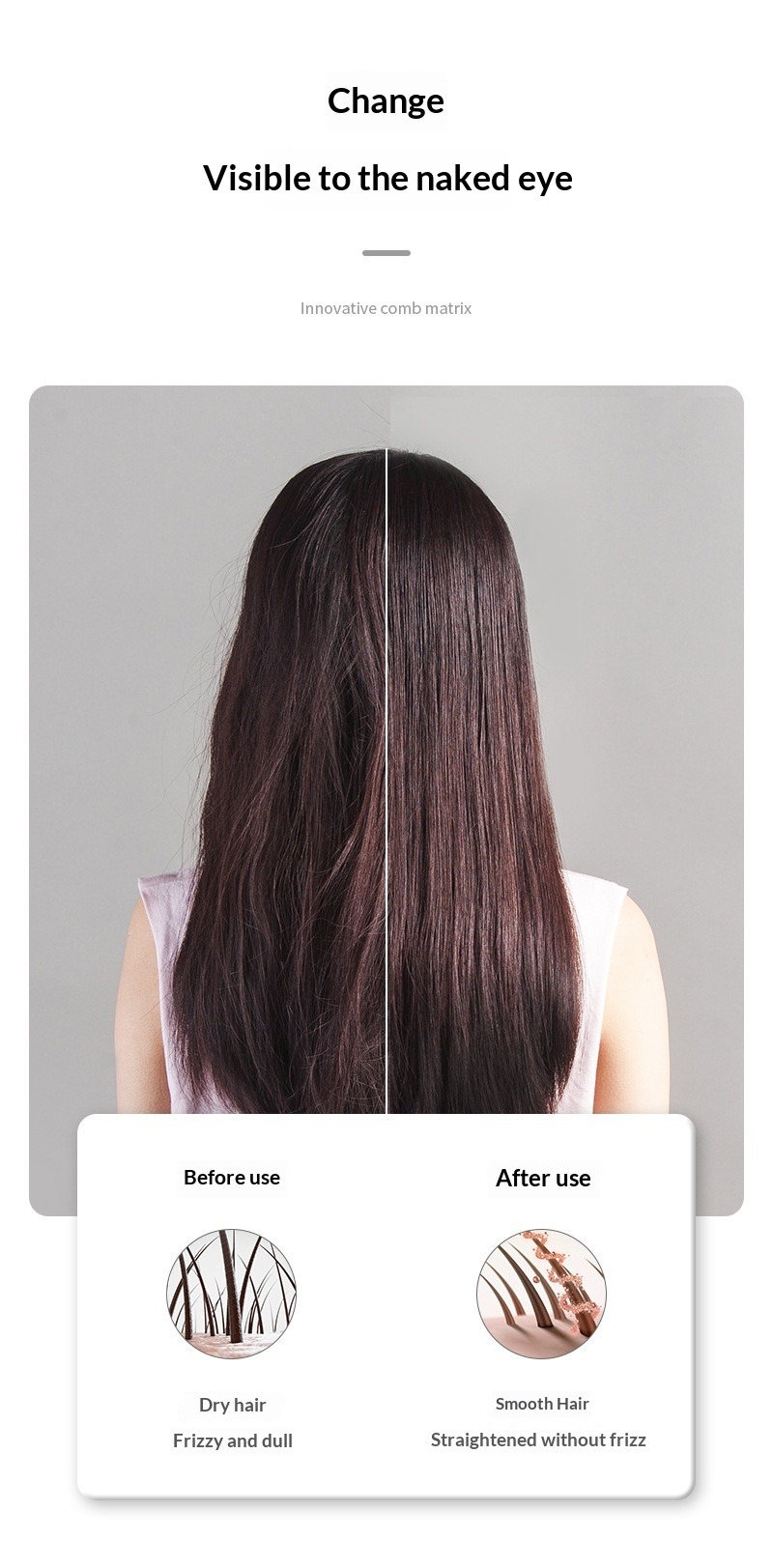 Professionelle Ionische Haarglättbürste 2-in-1 Lockenstab_voghion.com