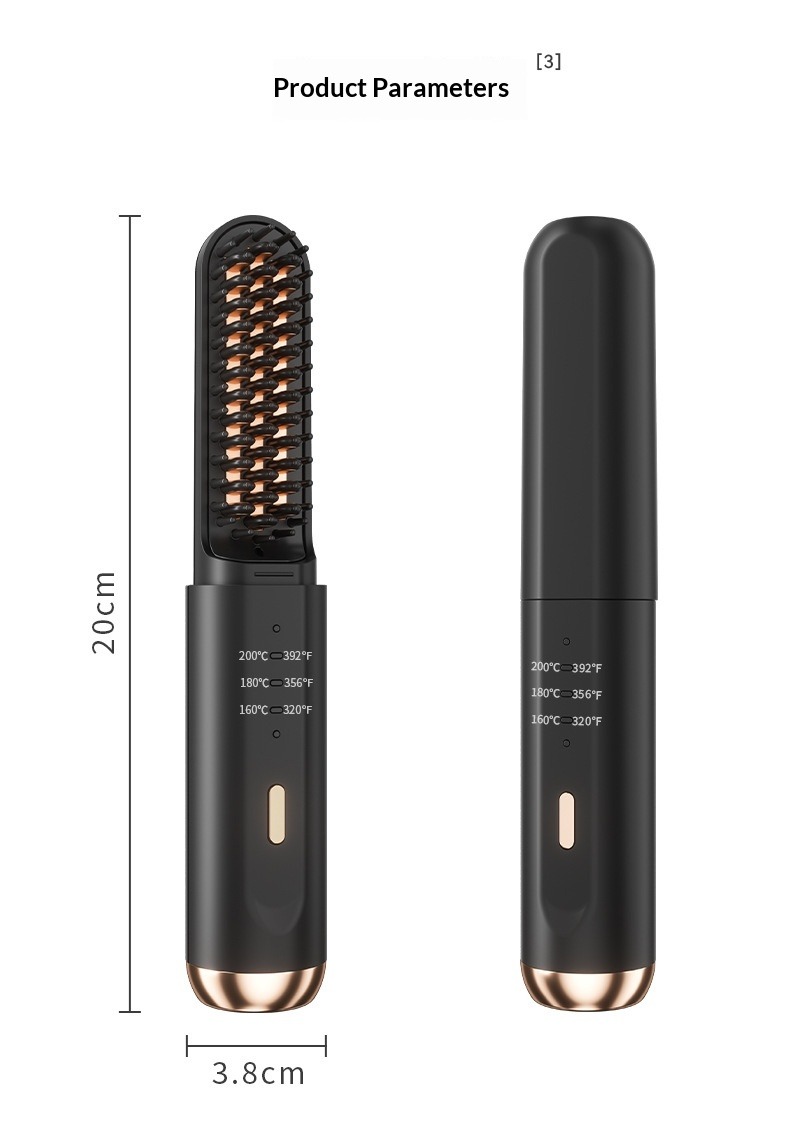 Professionelle Ionische Haarglättbürste 2-in-1 Lockenstab_voghion.com