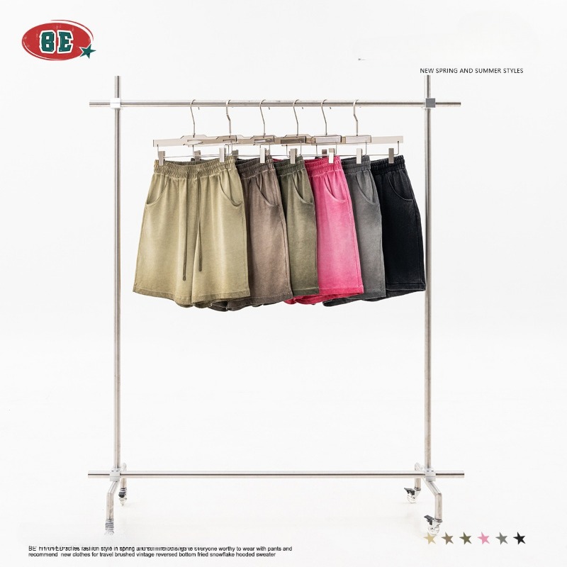 Men's Casual Drawstring Shorts Retro Style Summer Sweatpants_voghion.com