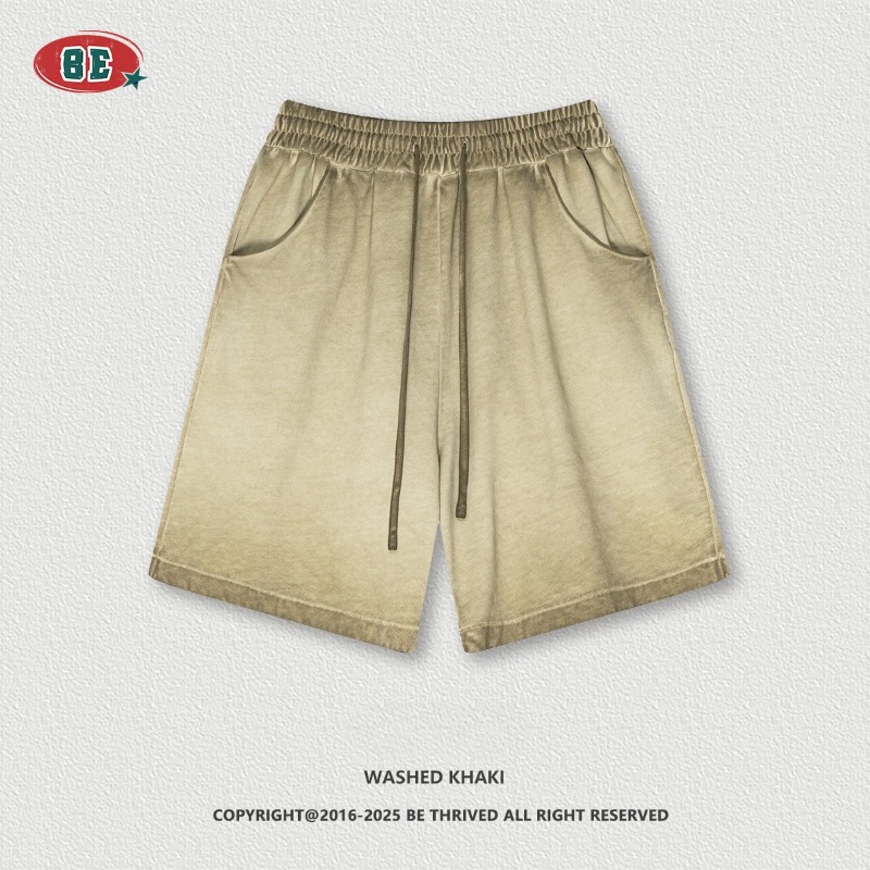 Men's Casual Drawstring Shorts Retro Style Summer Sweatpants_voghion.com