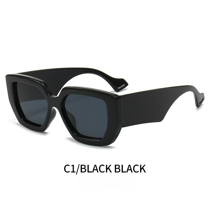 Polygon Sonnenbrille Im Retro Look Für Damen Modernes Design_voghion.com