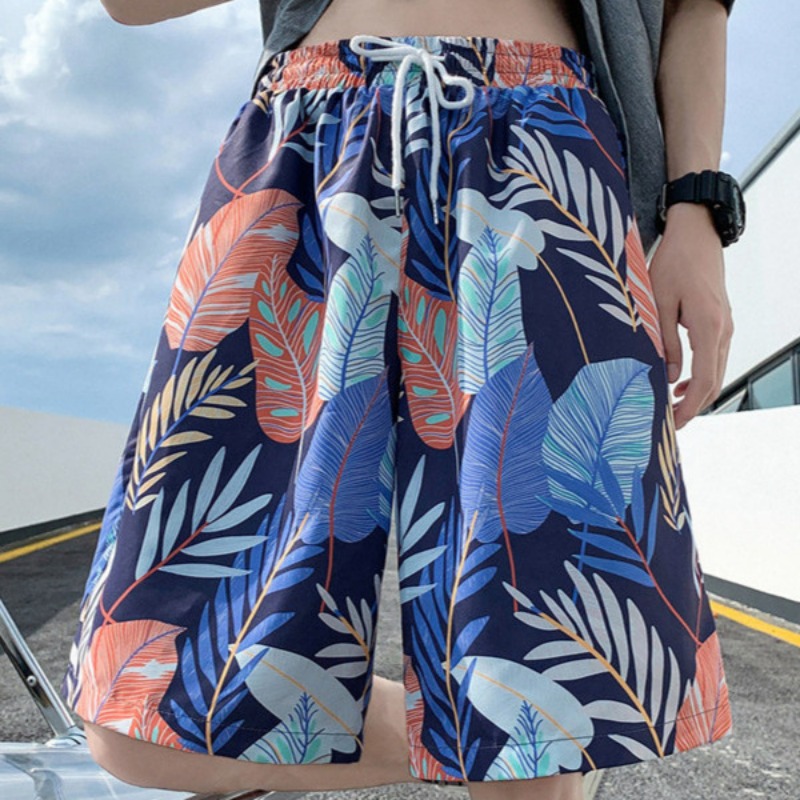 Men's Printed Beach Shorts Casual Quick-drying Summer Trunks_voghion.com