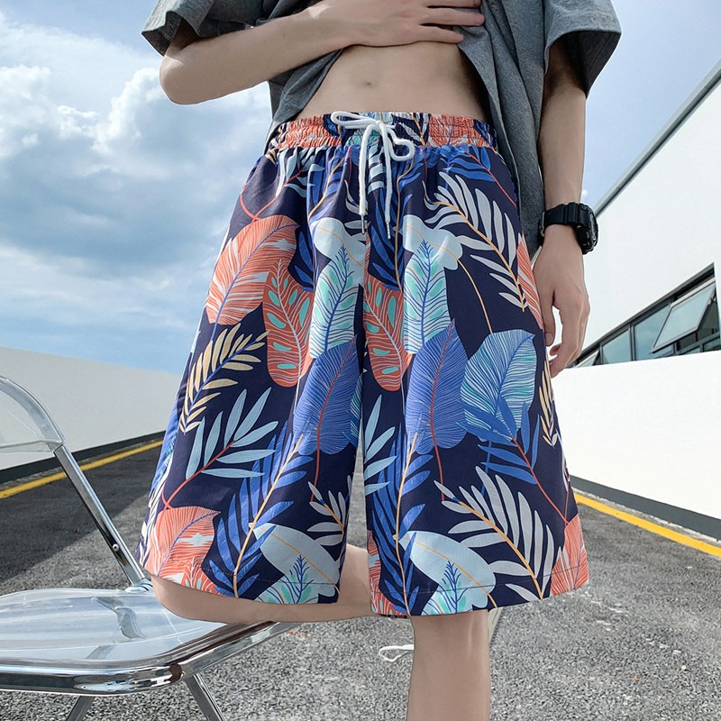 Men's Printed Beach Shorts Casual Quick-drying Summer Trunks_voghion.com