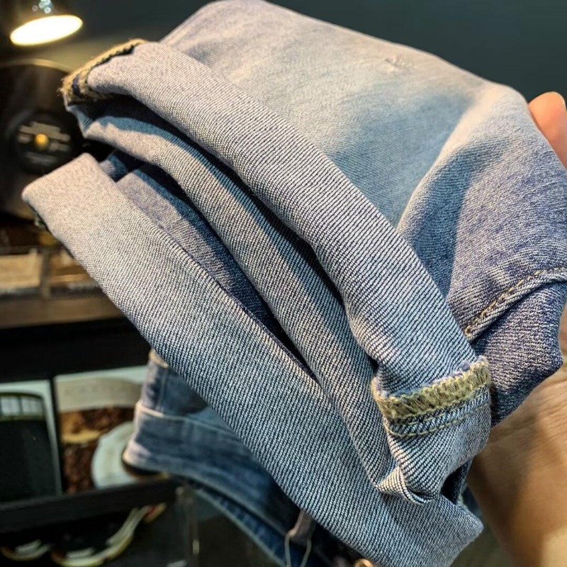 2026 New Trendy Washed Denim Shorts For Teen Boys, Casual Streetwear Versatile Fashion Outer Wear Classic Slim Stylish Jeans Shorts_mkmklike.com