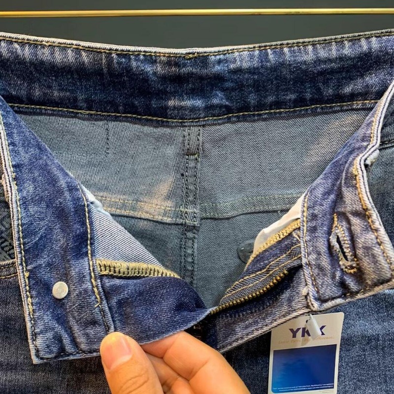 2026 New Trendy Washed Denim Shorts For Teen Boys, Casual Streetwear Versatile Fashion Outer Wear Classic Slim Stylish Jeans Shorts_mkmklike.com