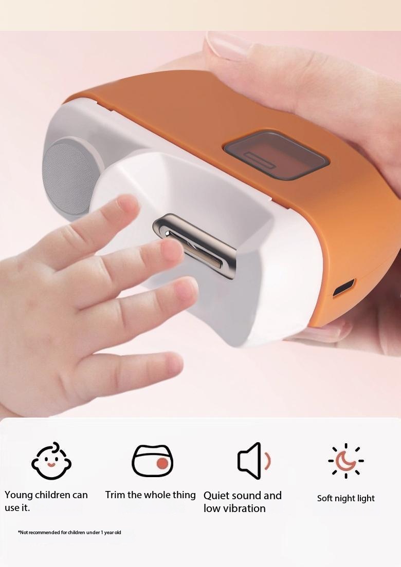 Cortauñas eléctrico recargable con lima, cortauñas automático portátil_voghion.com