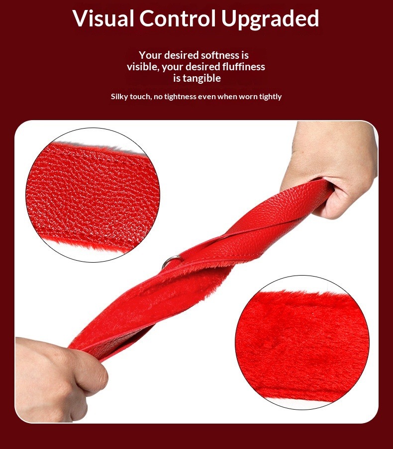 Set da 10 accessori bondage per coppie con manette in peluche_voghion.com