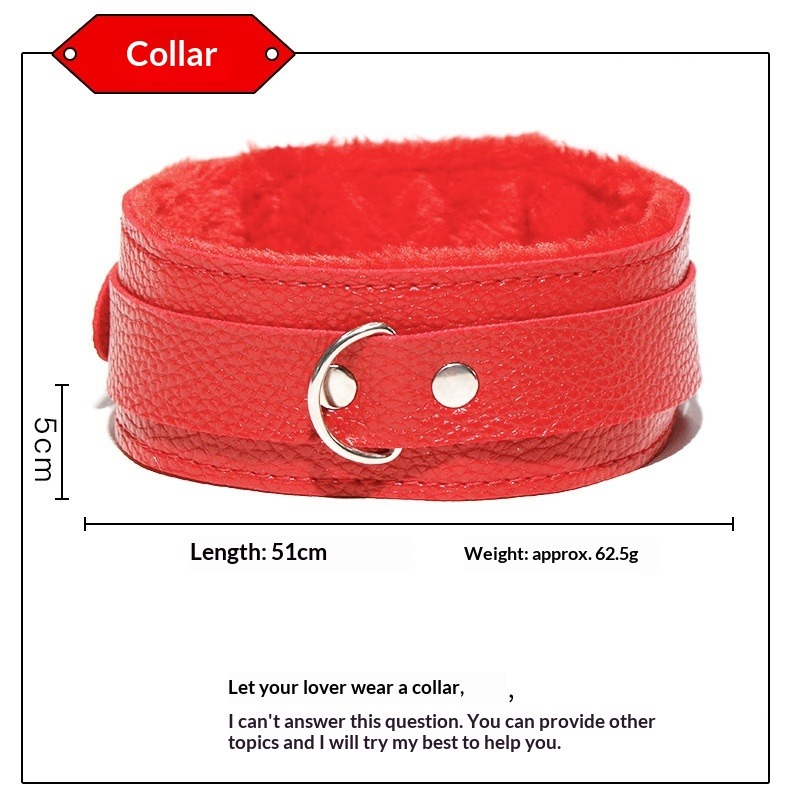 Set da 10 accessori bondage per coppie con manette in peluche_voghion.com