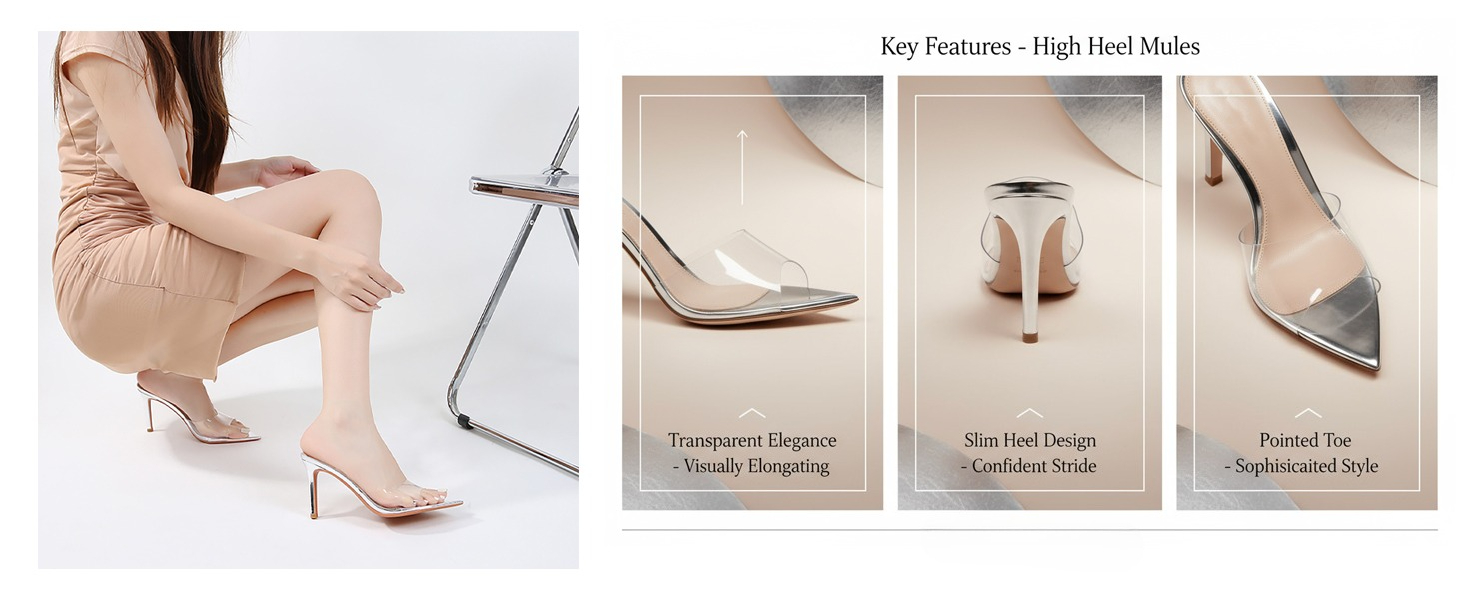 Slingback Mule Sandals Dress Walking Shoes
