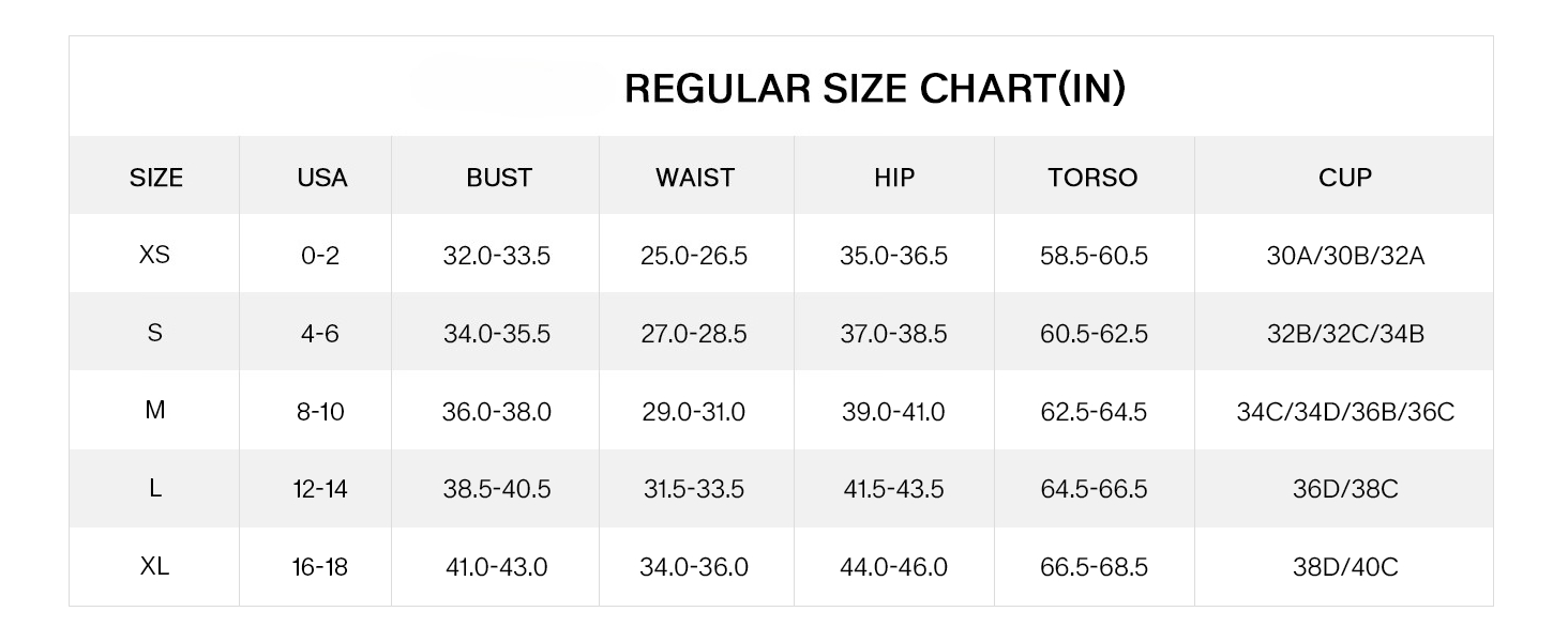 new size chart