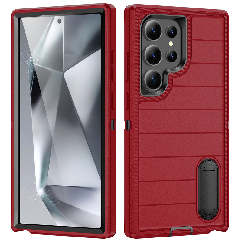 Heavy Duty Shockproof Case With Kickstand For Samsung Galaxy S24_voghion.com