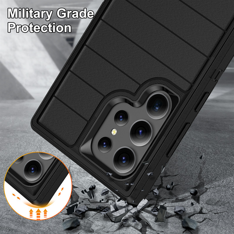 Heavy Duty Shockproof Case With Kickstand For Samsung Galaxy S24_voghion.com